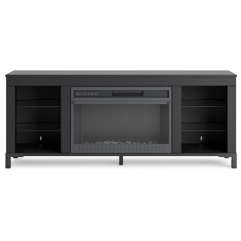 Bowery Hill Black TV Stand for TVs up to 69