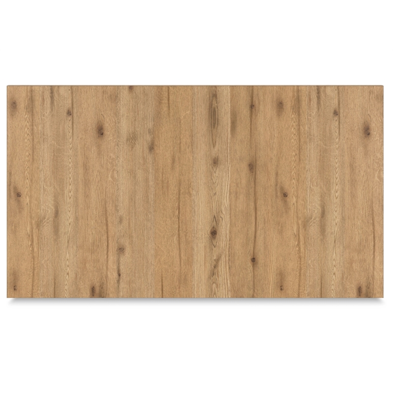 Bowery Hill Light Brown Rustic Oak Dining Table with Thick Top