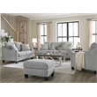 Bowery Hill Polyester Accent Chair with Suede Velvet Look in Shadow