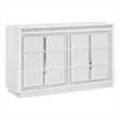 Bowery Hill White Dresser with LED Lighting and Rhinestone Drawers