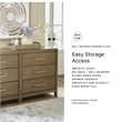 Bowery Hill Light Brown Dining Extension Table with Center Leaf