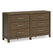 Bowery Hill Light Brown Dining Extension Table with Center Leaf