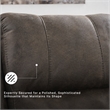 Bowery Hill Brown Faux Leather Rocker Recliner with Pull Tab Recline