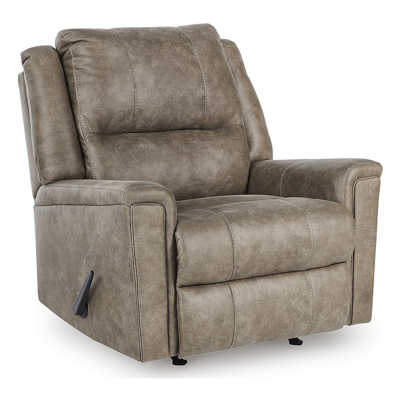 Bowery Hill Brown Oversized Accent Ottoman in Soft Jumbo Corduroy