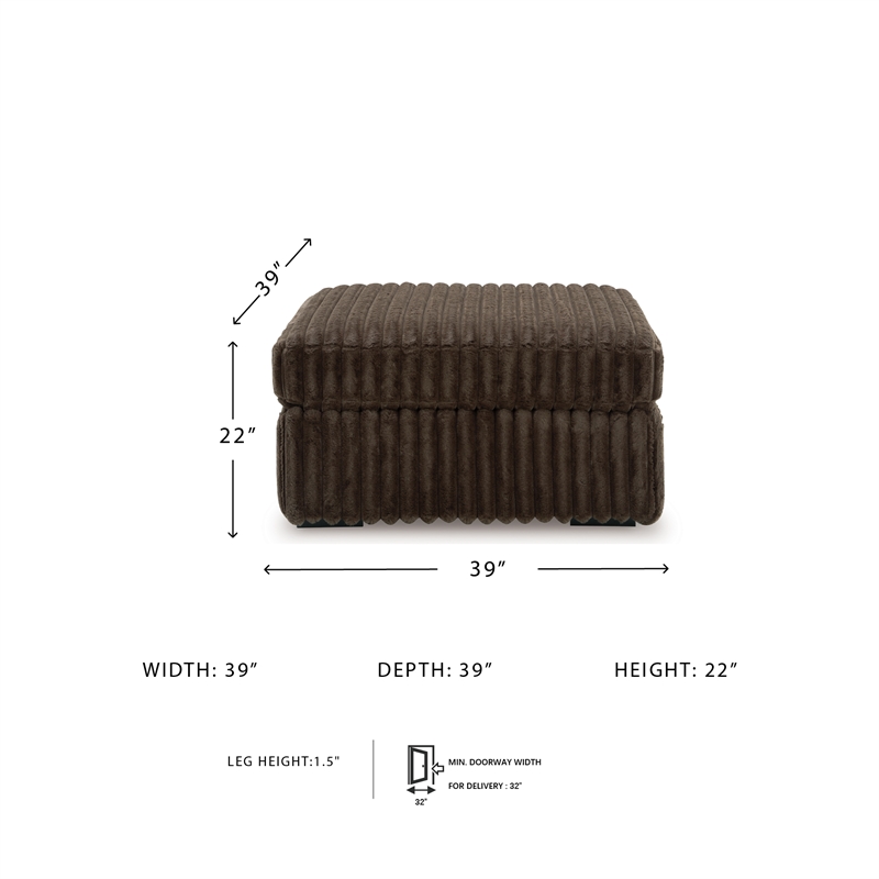 Bowery Hill Flared-Arm Fabric Sofa with 62