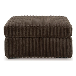 Bowery Hill Flared-Arm Fabric Sofa with 62&quot Arm Span in Cobblestone