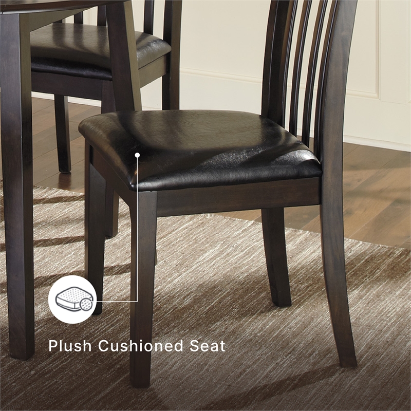 Bowery Hill Adjustable Faux Leather Swivel Barstool with Footrest in Black