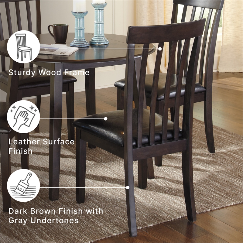 Bowery Hill Adjustable Faux Leather Swivel Barstool with Footrest in Black