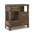 Bowery Hill Accent Cabinet with Inlay Pattern in Light Brown and Bronze