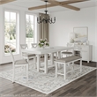Bowery Hill Antique White Counter Height Dining Extension Table