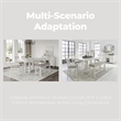 Bowery Hill Antique White Counter Height Dining Extension Table