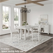 Bowery Hill Antique White Counter Height Dining Extension Table