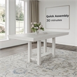 Bowery Hill Antique White Counter Height Dining Extension Table