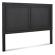 Bowery Hill Two-Tone Black Queen Panel Headboard with Frame Design