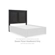 Bowery Hill Two-Tone Black Queen Panel Headboard with Frame Design