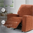 Bowery Hill Burnt Orange Rocker Recliner with Pull Tab Reclining