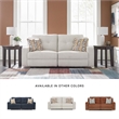 Bowery Hill Beige Reclining Sofa with Tufted Back and Pull Tab