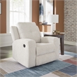 Bowery Hill Stone Recliner with Tufted Back and Pull Tab Recline