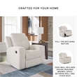 Bowery Hill Stone Recliner with Tufted Back and Pull Tab Recline