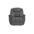 Bowery Hill Charcoal Gray Rocker Recliner with Nuvella Fabric
