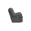Bowery Hill Charcoal Gray Rocker Recliner with Nuvella Fabric