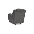 Bowery Hill Charcoal Gray Rocker Recliner with Nuvella Fabric
