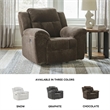 Bowery Hill Chocolate Extra-Spacious Recliner with Pull Tab Recline