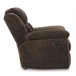 Bowery Hill Chocolate Extra-Spacious Recliner with Pull Tab Recline