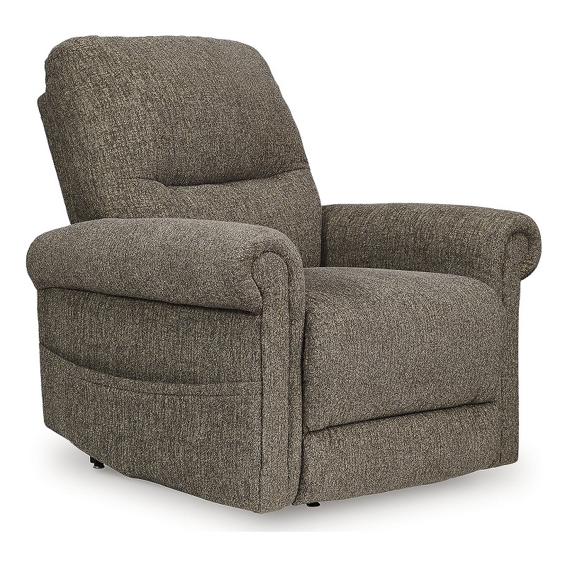 Bowery Hill Brown Power Lift Recliner with Heated Seat and Massage
