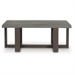 Bowery Hill Gray 3-Piece Table Set with Faux Soapstone Look Tops