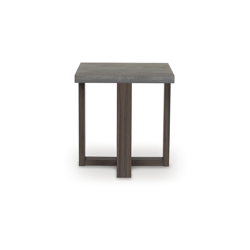 Bowery Hill Gray 3-Piece Table Set with Faux Soapstone Look Tops