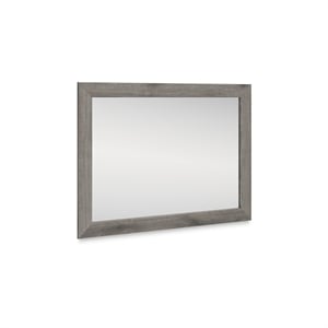 Bowery Hill Brown Bedroom Mirror that Attaches to Dresser or Wall