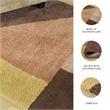 Bowery Hill Orange 8' x 10' Geometric Shag Area Rug with 30mm Pile