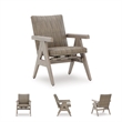 Bowery Hill Set of 2 Beige Outdoor Resin Wicker Rocking Chairs