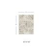 Bowery Hill Beige 8' x 10' Traditional Area Rug with 12mm Pile