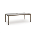 Bowery Hill Brown Outdoor Dining Table with Sintered Stone Top