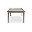 Bowery Hill Brown Outdoor Dining Table with Sintered Stone Top