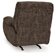 Bowery Hill Brown Rocker Recliner with Pillow Top Arms and Tall Back
