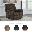Bowery Hill Chocolate Brown Rocker Recliner with Pillow Top Arms