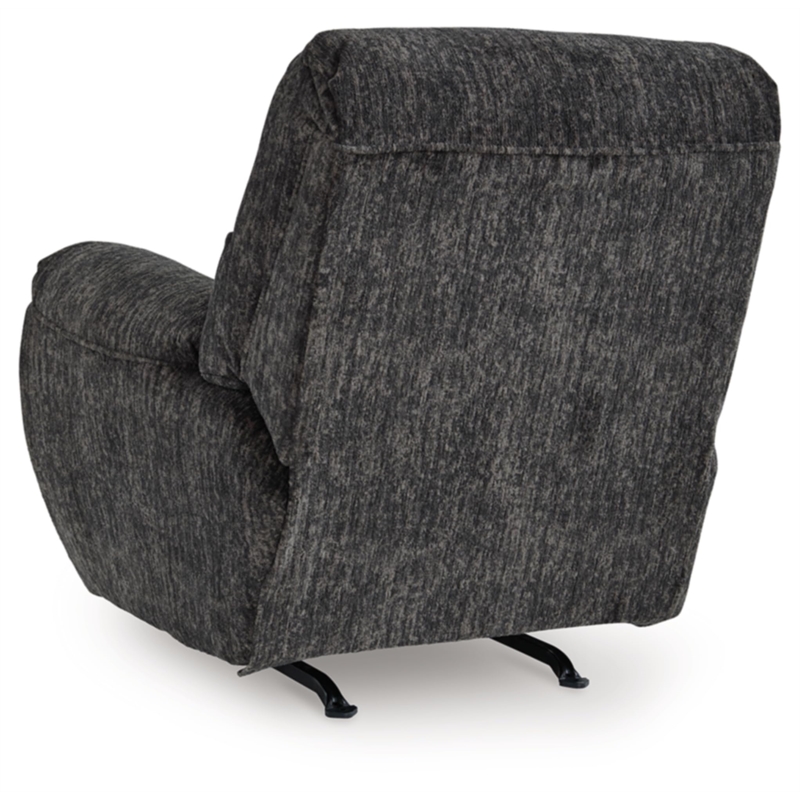 Bowery Hill Dark Gray Rocker Recliner with Pillow Top Armrests