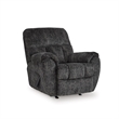 Bowery Hill Dark Gray Rocker Recliner with Pillow Top Armrests