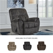 Bowery Hill Dark Gray Rocker Recliner with Pillow Top Armrests