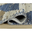Bowery Hill Blue 10' x 14' Distressed Medallion Boho Area Rug