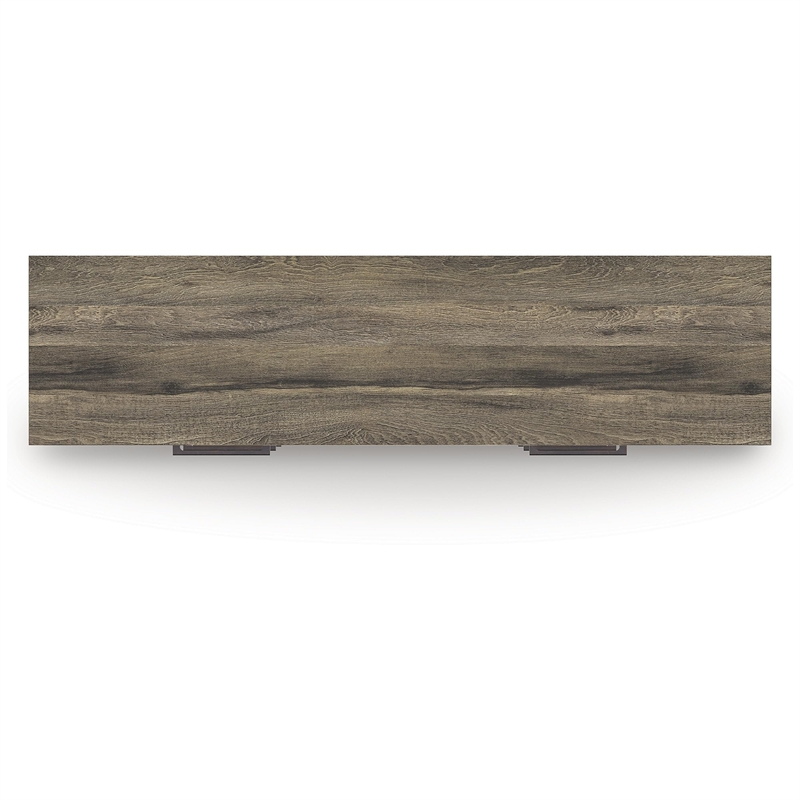 Bowery Hill Brown 6-Drawer Dresser with Antiqued Gunmetal Pulls