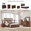 Bowery Hill Brown 5-Drawer Chest with Picture Frame Detailing