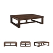 Bowery Hill Brown Rectangular Mid-Century Cocktail Coffee Table
