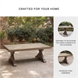 Bowery Hill Outdoor Coffee Table with a Durable Porcelain Top