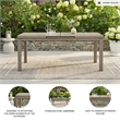 Bowery Hill Outdoor Dining Table with Extension and Wood Look