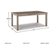 Bowery Hill Outdoor Dining Table with Extension and Wood Look