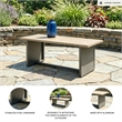 Bowery Hill Outdoor End Table with Minimalist Aluminum Design